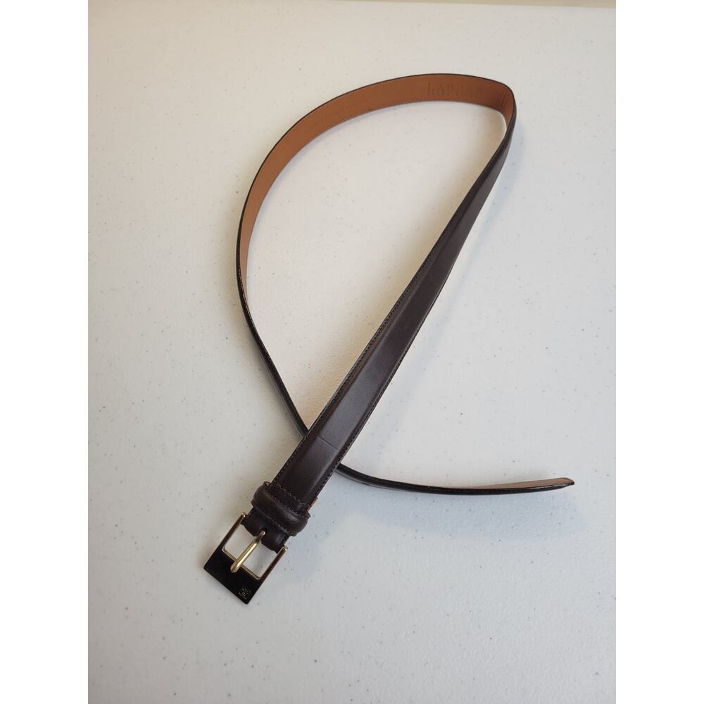 Lauren‎ Ralph Lauren Black Dress or Casual Belt 1" wide x 32-25" long size Large